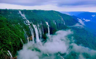seven sisters water falls in shillong 2487